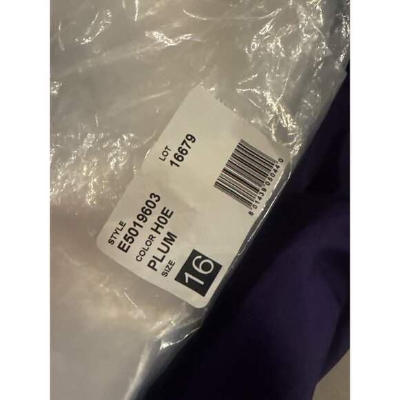 Elie Tahari Plum Lace Fit & Flare Sleeveless Dress Size 16 Elegant Design - Picture 10 of 10